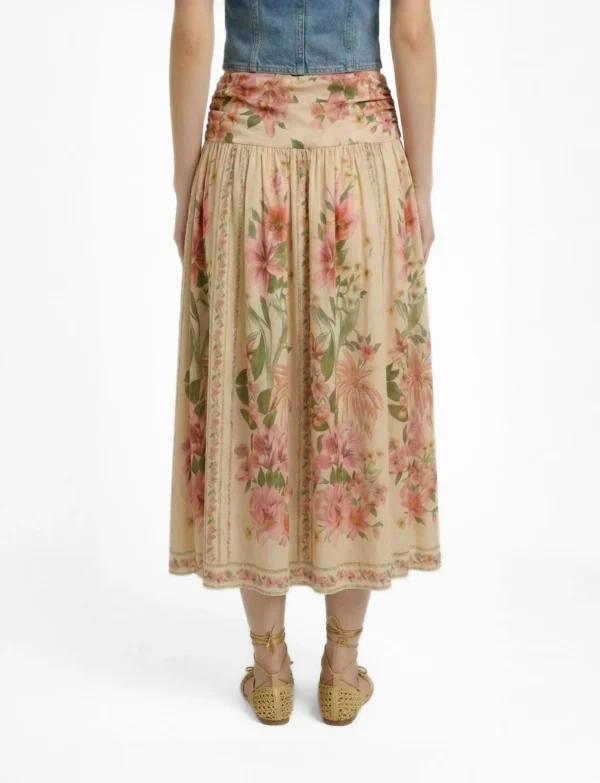 Wash Denim vest & Garden Tiered Set