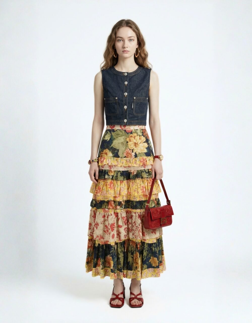 Midnight Denim & Garden Tiered Set